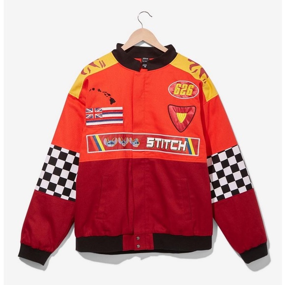 Disney Jackets & Coats Disney Lilo Stitch The Red One Racing Jacket Boxlunch Exclusive